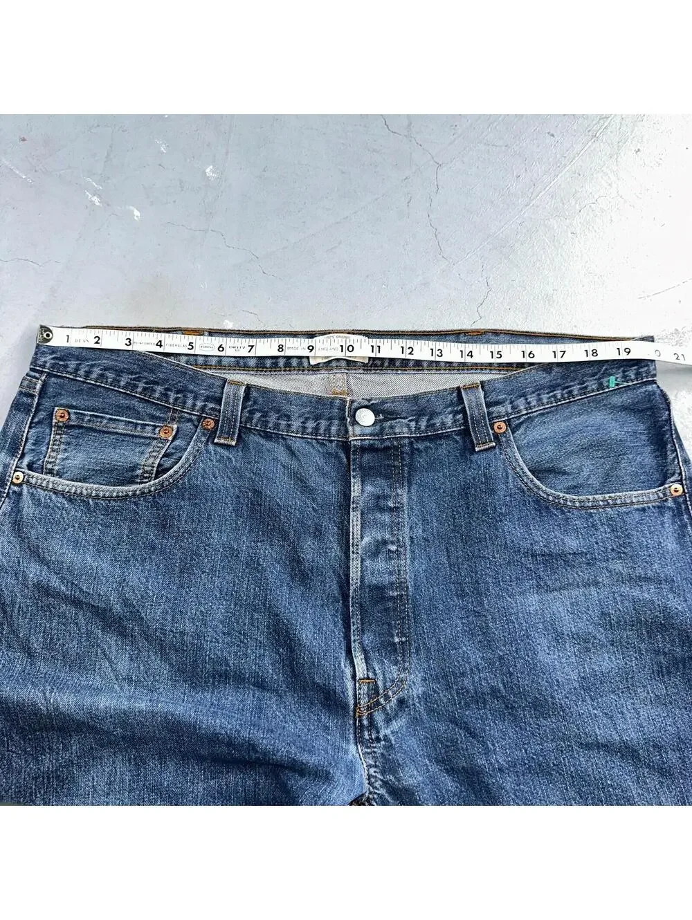 Levis 501 Vintage Y2K XX Straight Leg Jeans Blue Med Wash 40x32 Act 40x31